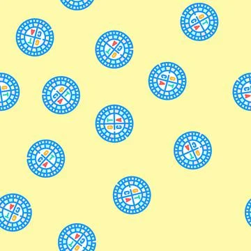 Genetic code genetic engineering vector seamless pattern Stock Illustration