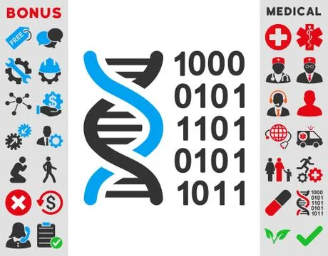 Genetic Code Icon Illustrazione stock
