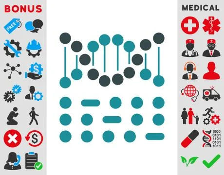 Genetic Code Icon Illustrazione stock