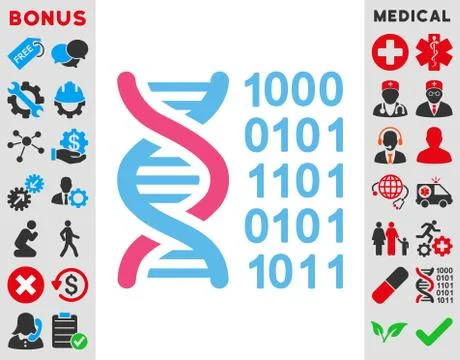 Genetic Code Icon Illustrazione stock