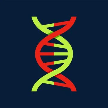 Genetic code icon isolated molecule DNA structure Illustrazione stock