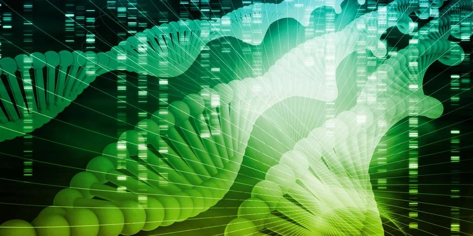 Genetic Code Illustrazione stock