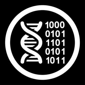 Genetic Code Rounded Vector Icon イラスト素材