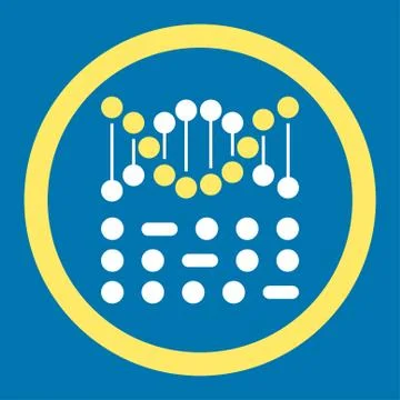 Genetic Code Rounded Vector Icon イラスト素材