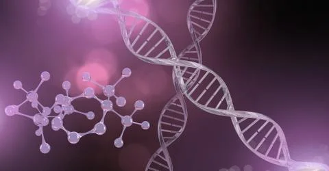 Genetic DNA sparkles Stockillustratie