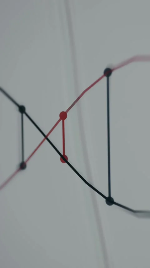 Genetic DNA structure illustrated as a double helix Stock Footage 335891856