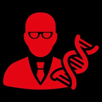Genetic Engineer Icon 스톡 일러스트