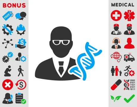 Genetic Engineer Icon Stock Illustration