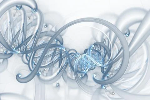 Genetic engineering and gene manipulation concept. DNA helix molecules and ch イラスト素材