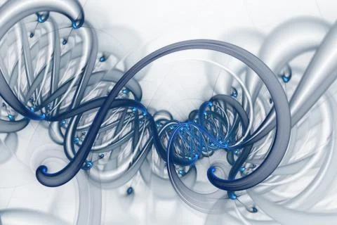 Genetic engineering and gene manipulation concept. DNA helix molecules and ch Illustrazione stock