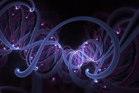 Genetic engineering and gene manipulation concept. DNA helix molecules and ch Stock Illustration