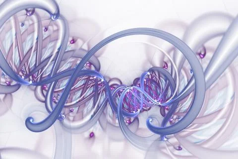 Genetic engineering and gene manipulation concept. DNA helix molecules and ch 스톡 일러스트