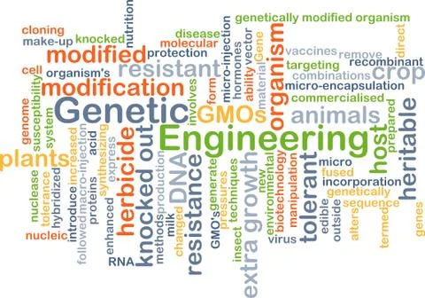 Genetic engineering background concept Stock-Illustration