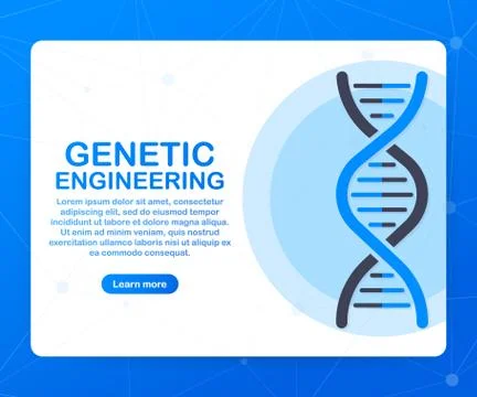 Genetic engineering concept. Can use for web banner, infographics, hero image Stock Illustration