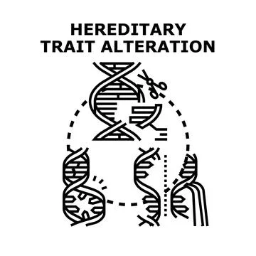 Genetic engineering editing and altering dna structure Stock Illustration