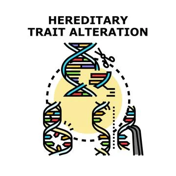 Genetic engineering editing and altering dna structure Stock Illustration