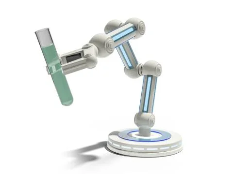 Genetic engineering, GMO and Gene manipulation concept. Manipulator. 3D Stockillustratie