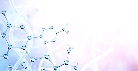 Genetic engineering, GMO and gene manipulation concept. Horizontal banner wit Stock Illustration