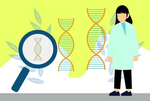 Genetic Finding Concept Illustration Stock Illustration