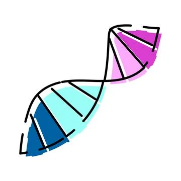 Genetic helix structure for science and healthcare concepts 스톡 일러스트