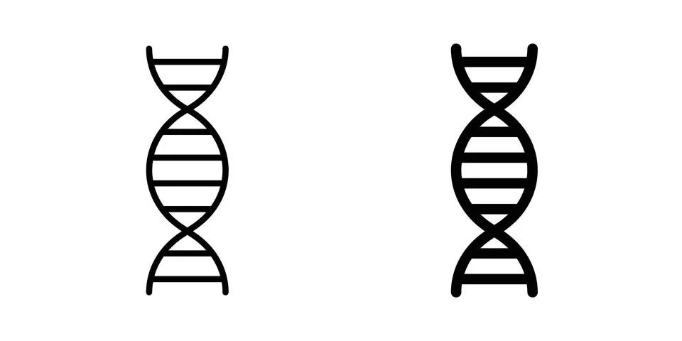 Genetic icon set, collection of vector icons Stock Illustration