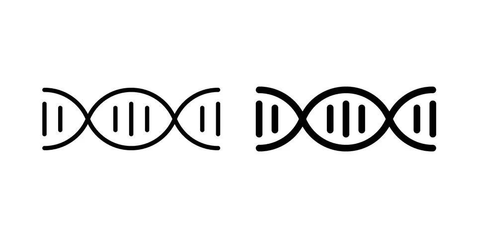 Genetic icon vector design. EPS10 Stock Illustration