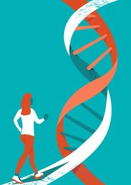 Genetic lab Illustrazione stock