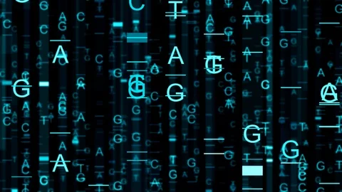 Genetic mapping DNA Sequence Analysis Abstract background Video stock 116951974