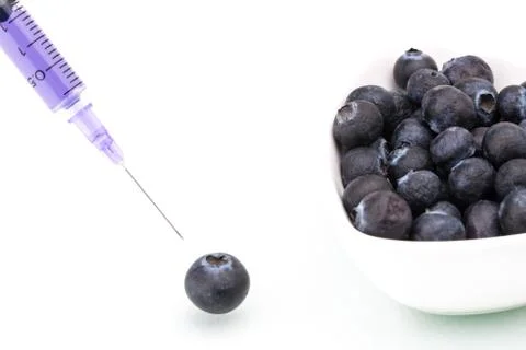 Genetic Modification, blueberry, fruit, modification Stockfoto's