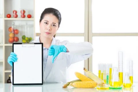 Genetic modification test result are bad Stockfoto's