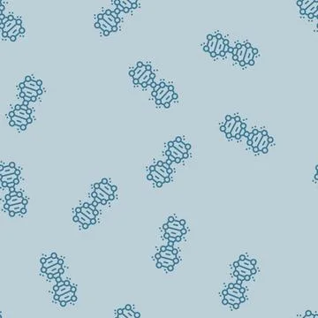 Genetic molecular structure line seamless pattern 스톡 일러스트