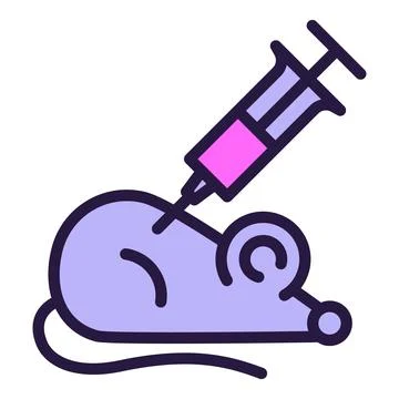 Genetic mouse icon outline vector. Rna gene イラスト素材