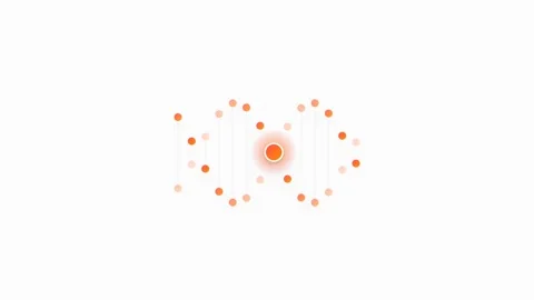 Genetic Mutation Point Pulsing on DNA Double Helix Structure Illustration Видео 346202334