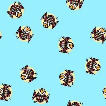 Genetic predisposition obesity overweight vector seamless pattern Stock Illustration