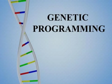 GENETIC PROGRAMMING concept Illustrazione stock