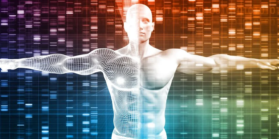 Genetic Research and Development Illustrazione stock