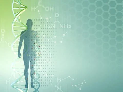 Genetic research background Stock Illustration
