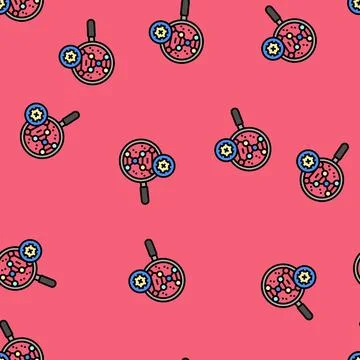 Genetic research biomedical vector seamless pattern 스톡 일러스트