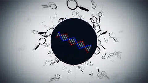 Genetic research, DNA code analysis. Biological concept Stock Footage 248314906