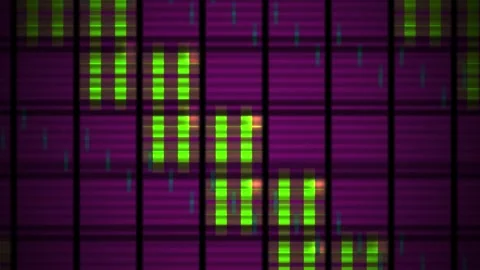 Genetic Research Microarray Analysis Visualization. Stock Footage 335108615