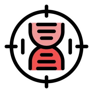 Genetic research targeting dna structure with precision Illustrazione stock