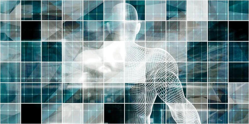 Genetic Science Research Stock Illustration