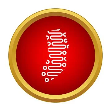 Genetic sequence icon representing dna research and medicine イラスト素材