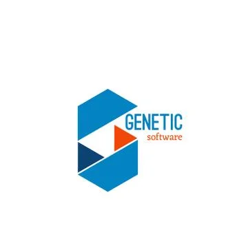 Genetic software identity sign Stock Illustration