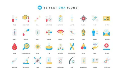 Genetic test in laboratory, genome structure, human DNA and chromosomes color イラスト素材