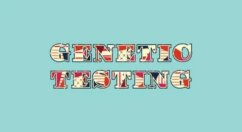 Genetic Testing Concept Word Art Illustration Stock Illustration