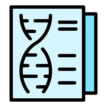 Genetic testing icon vector flat Stock Illustration