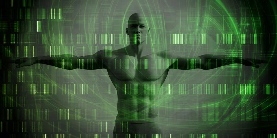 Genetic Testing Laboratory Technology Advancing Medical Healthcare Science Stock Illustration