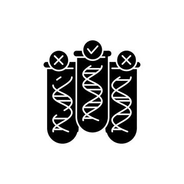 Genetic testing olor line icon. Medical test. Pictogram for web page, mobile  Stock Illustration