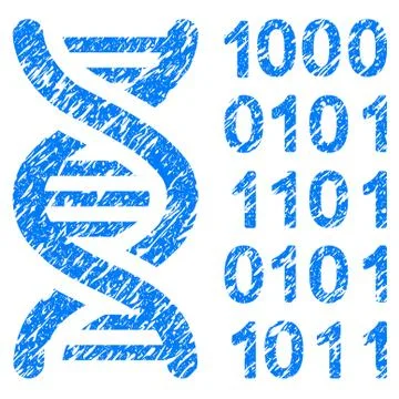 Genetical Code Grunge Icon イラスト素材